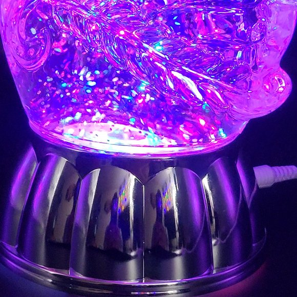 Swan Couple Statue Figurine LED Snow Globe Home Decor Valentines Day Gift - Picture 4 of 9